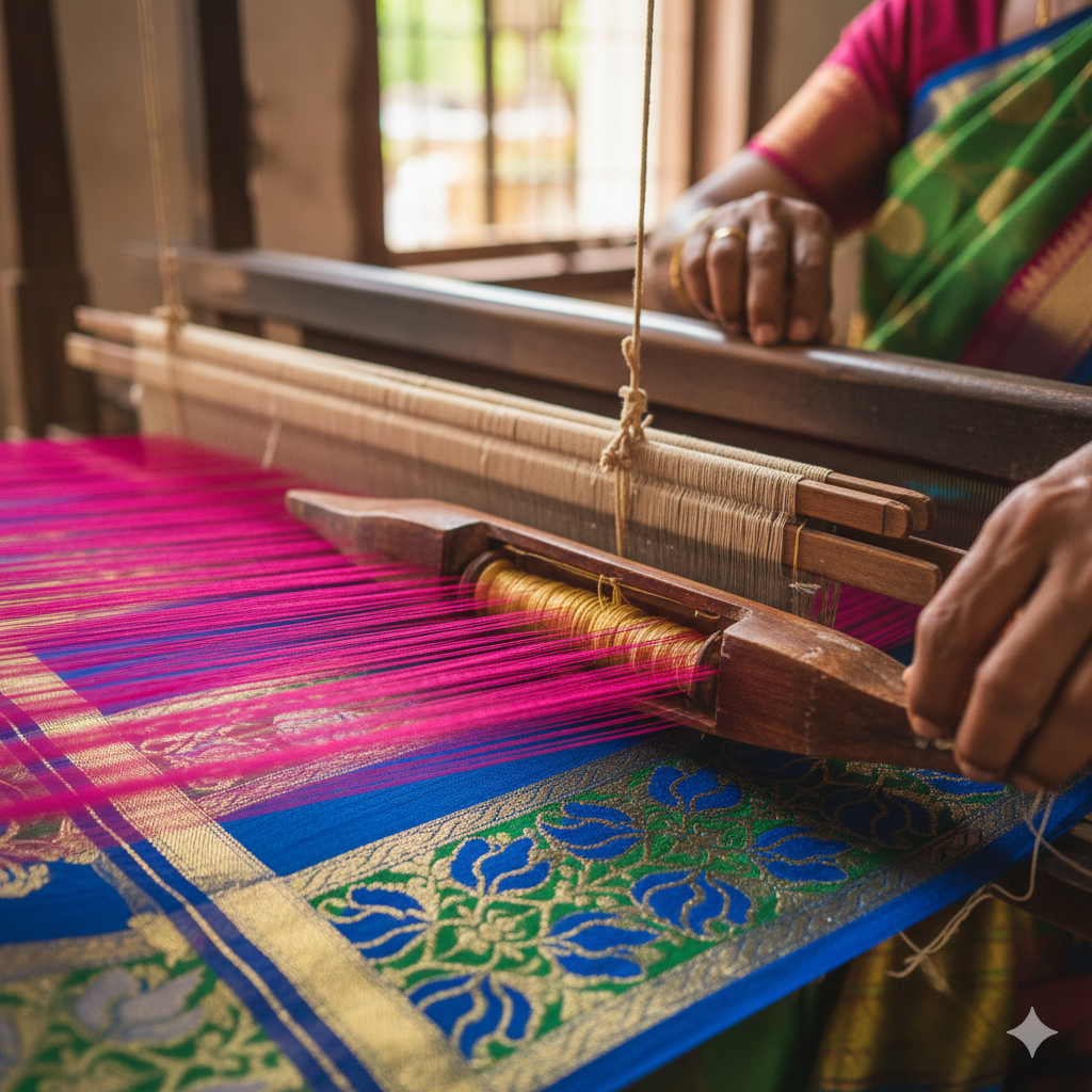The Magic of Handwoven Sarees: Craftsmanship You Can Feel