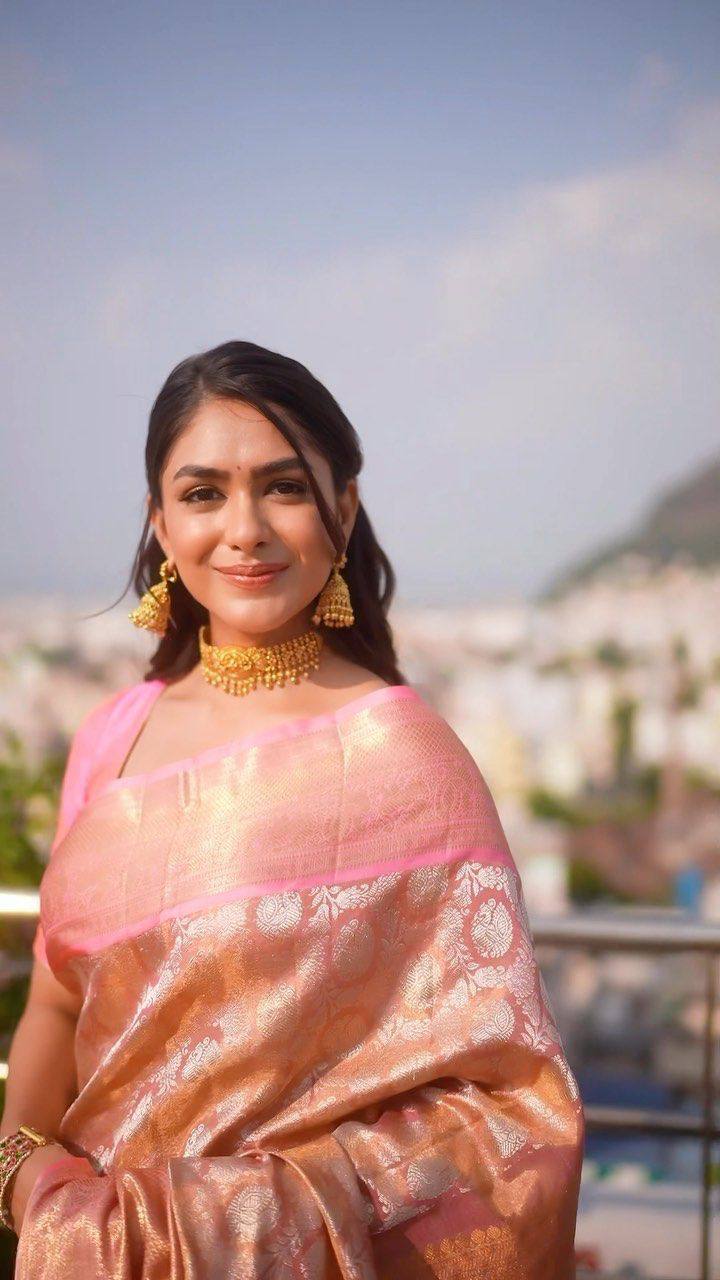 Pink Gold Silk Saree with Rich Zari Work | Elegant Wedding & Festive Wear