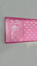 Blush Pink Lichi Silk Saree with Rich Jacquard Pallu – Festive Special