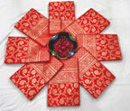 Bridal Red Soft Lichi Silk Saree – Royal Wedding Collection