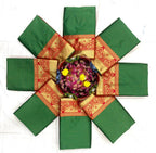 Royal Green Soft Lichi Silk Saree with Rich Golden Jacquard Pallu