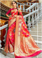 Royal Soft Lichi Silk Saree with Rich Jacquard Pallu & Zalar