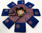 Royal Navy Blue Lichi Silk Saree with Heavy Jacquard Pallu – Premium Festive Wear