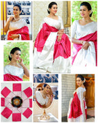Elegant Soft Lichi Silk Saree with Rich Jacquard Pallu – Festive Special Collection