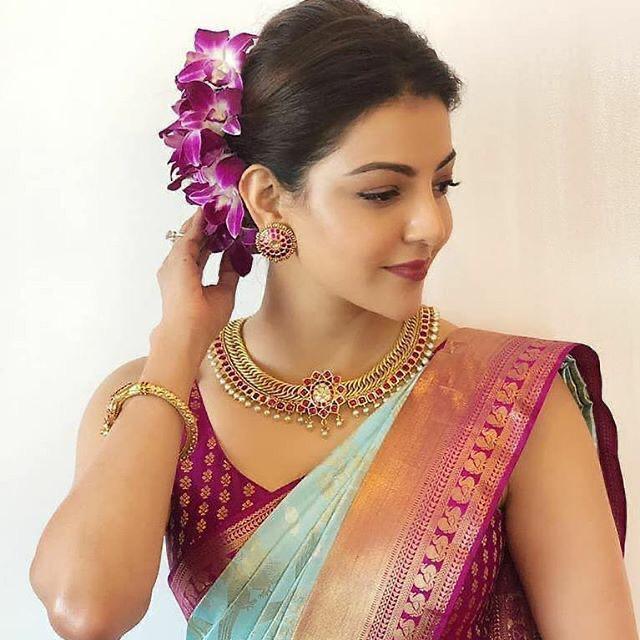 Aqua Blue Soft Lichi Silk Saree with Maroon Rich Border