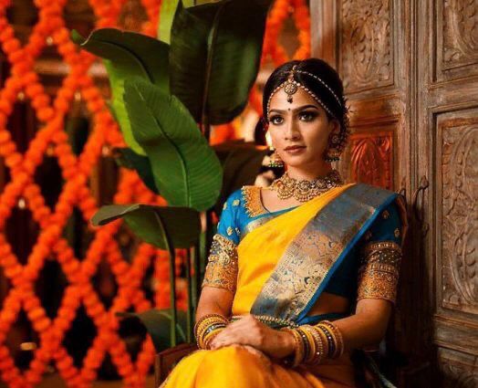 Royal Yellow Soft Lichi Silk Saree with Rich Jacquard Pallu