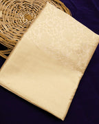 Royal Gold Soft Lichi Silk Jacquard Saree