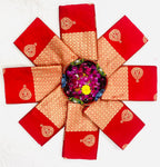 Bridal Red Soft Lichi Silk Saree with Rich Golden Jacquard