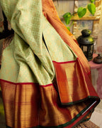 Elegant Soft Lichi Silk Saree with Rich Jacquard Pallu