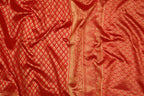 Royal Red Soft Lichi Silk Saree with Heavy Jacquard Pallu – Wedding Collection
