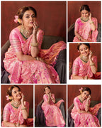 Elegant Pink Soft Lichi Silk Saree with Rich Jacquard Pallu – Festive Special Collection
