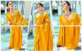Royal Mustard Soft Lichi Silk Saree with Rich Jacquard & Designer Zhalar